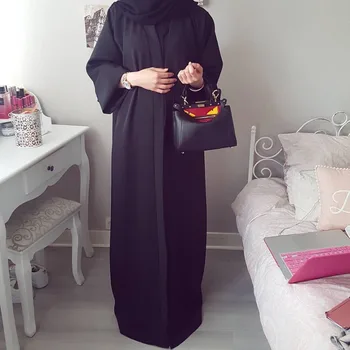 Kaftan Dubai Abaya Türkiye Kimono Hırka İslam Müslüman Başörtüsü Elbise Jilbab Abayas Kadınlar Robe Ete Kaftan İslami Giyim