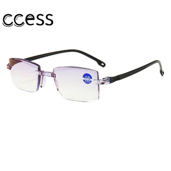 +1.0 ~ + 4.0 moda Anti mavi ışık okuma gözlükleri büyütme gözlük presbiyopik gözlük yeni diyoptri elmaslı kesme Gafas