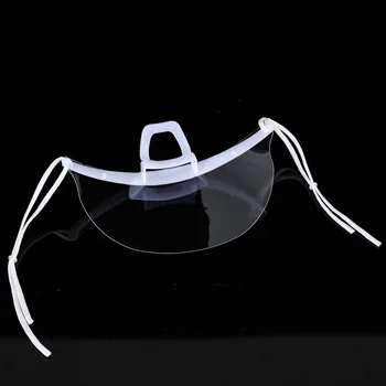 1/2 adet Plastik Şeffaf Maske Kalıcı Makyaj Dövme Kaynağı Önlemek Spittle anti-sis Şeffaf Lens Diş Dövme Aksesuarı