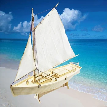 1: 30 Ölçekli Yelkenli Modeli DIY Gemi Montaj Modeli Kitleri Klasik El Yapımı Ahşap Yelkenli Tekneler çocuk oyuncakları Dekorasyon Hediye