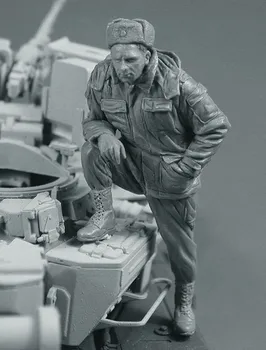 1/35 ölçekli die-cast reçine beyaz model İKİNCİ Dünya Savaşı Rus askerleri gerekir manuel renk modeli ücretsiz kargo