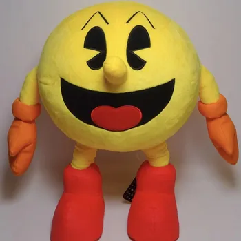 1 adet 25 cm Sevimli peluş oyuncak Karikatür Sarı Gülen Yüz Ifadesi Pacman doldurulmuş oyuncak Bebek Çocuklar ıçin Bebek Doğum Günü Yılbaşı Hediyeleri