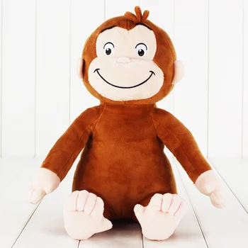 1 adet 30 cm Meraklı George Maymun Peluş doldurulmuş oyuncak Bebek Çocuk Hediyeler