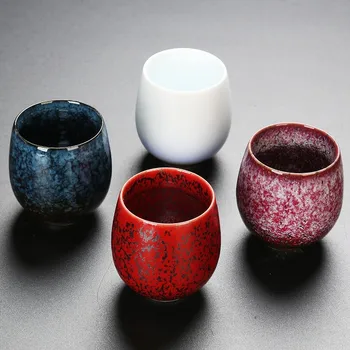 1 ADET Japon Fırın Değişimi Seramik Kahve Fincanı Ofis Ev Kahvaltı Kupa Süt Çay içecek bardakları Su Çömlek Porselen Kupalar