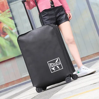 1 Adet Koruyucu Seyahat Bagaj Bavul Kullanımlık Toz Geçirmez Kapak Çıkarılabilir Anti-scratch Koruyucu Kılıf