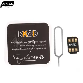 1 ADET MKSD Yapışkanlı Kart Sticker 3M Tutkal Tüm Taşıyıcılar İçin 4G Modu ICCID iPhone 6 6S 7 8 11 X XR XS Max Artı SE için 6S-11PM