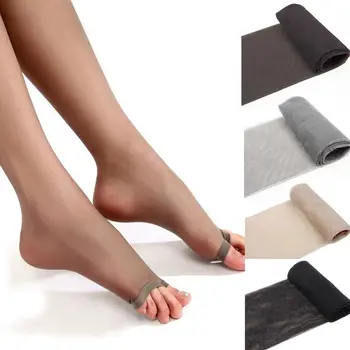 1 Adet Moda Seksi Kadın Kızlar Burnu açık Şeffaf Tayt Ultra İnce Külotlu Çorap Yeni Varış Yaz Tarzı