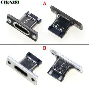 1 adet USB 3.1 Tip C dişi konnektör Veri şarj portu Tip-C Çift taraflı Pozitif Negatif Plug-in Test Kartı PCB kartı