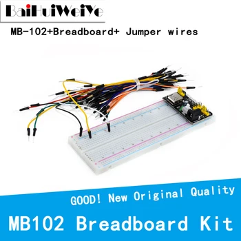 1 TAKIM MB102 Breadboard güç modülü MB-102 830 Nokta Lehimsiz aktarma kabloları PCB ekmek tahtası Testi DIY KİTİ Geliştirmek Kaliteli