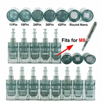 10/20 Adet Dr. Kalem M8 İğne Kartuşları Süngü Kartuşları 11 16 36 42 Nano İğne MTS Mikro İğneleme Dr Kalem M8 Microneedling
