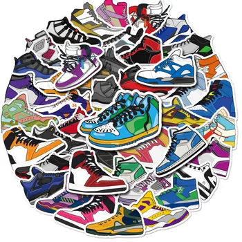 10/30/50/100 ADET Moda Karikatür Spor Ayakkabı basketbol ayakkabıları Çıkartmalar Dizüstü Kaykay Buzdolabı Bagaj Bilgisayar Çıkartmaları Yeni