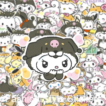 10/30/60 Adet Benim Melody Kuromi Hello Kitty Çıkartmalar Kawaii Kız Dıy Scrapbooking Günlüğü Dizüstü Telefon Sevimli Anime Çıkartmalar Çocuklar için