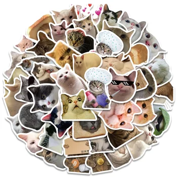 10/50 ADET Komik Kedi Kawaii Hayvanlar Çıkartmalar Bagaj Dizüstü Motosiklet Dizüstü Buzdolabı Çıkartmaları Graffi Çocuk Oyuncak Hediye Etiketi