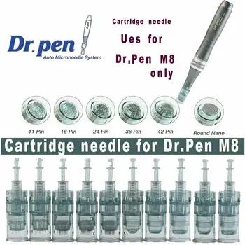 10 Adet Dr kalem M8 İğne Kartuşları cilt bakım kalemi M8 Mikro İğneler 11/16/36/42 Pin / Nano Yuvarlak Microneedles İğneler MTS