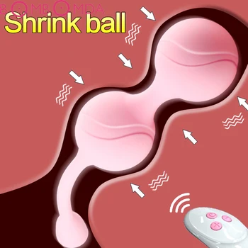 10 Hız Kegel Topu Uzaktan Kumanda Vajinal Sıkı Egzersiz Titreşimli Yumurta Stimülatörü Masaj ben Wa Geyşa Topları Seks Oyuncak Kadınlar için