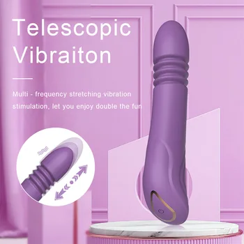 10 Modları Yapay Penis Vibratör Yumuşak Silikon Gerçekçi Penis Teleskopik G-spot Klitoral Stimülatörü Kadın Masturbator Yetişkin Seks Oyuncakları