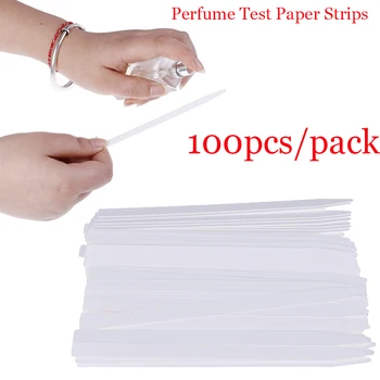 100 adet Profesyonel Parfüm Koklama Kağıt Boş Kağıt Test Şeritleri Koku İçin 137*7*0.4 mm  