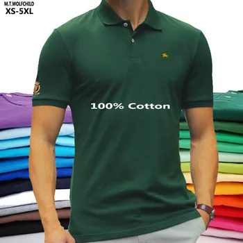 100 % Pamuk Yüksek Kalite Erkekler polo gömlekler Yaz Midilli Rahat Kısa Kollu Marka Polo Hommes Spor Giyim Erkek Üstleri XS-5XL