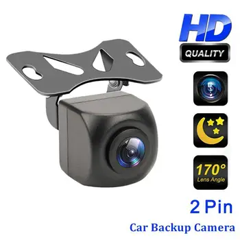 1080p HD Araba Dikiz Kamera 2-pin Su Geçirmez Gece Görüş balık gözü Lens 140 Derece Park Ters Kamera SUV Araba Aksesuarları