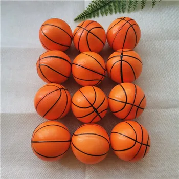 12 adet / grup Bebek Oyuncak Basketbol Sıkmak Topları Yumuşak PU Köpük Anti Stres Açık Hava Oyunları Oyuncaklar Çocuklar Çocuklar için 6.3 cm