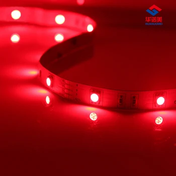 12 V 5050 30 LEDs kırmızı esnek LED şerit ışık 5 M / Rulo bant SMD5050 LED ışıkları bant lambası DC12V olmayan su geçirmez IP20 beyaz PCB