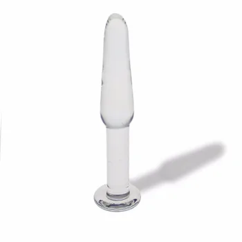 12cm Cam anal tıkaç matkap bayanlara seks oyuncakları lezbiyen G NOKTASI fışkırtma Kristal kanca yapay penis anal prostat stimülatörü anüs BUTTplug