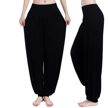 13 Renk Geniş Bacak Yoga Pantolon Artı Boyutu Kadın Gevşek Pantolon Uzun Pantolon Yoga Dans S M L XL XXL XXXL Yumuşak Modal Ev Pantolon
