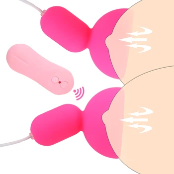 16 frekanslı uzaktan kumanda g-spot StimulateNipple Enayi Vibratör bayanlara Seks Oyuncak Meme Masajı Vantuz göğüs pompası