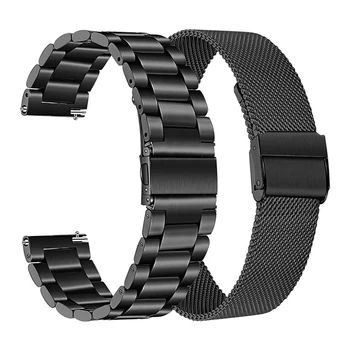 18mm 20mm 22mm Paslanmaz Çelik Metal Watchband Garmin Venu SQ Bilezik Garmin Venu 2 2S Venu2 Artı Akıllı Bilek Kayışı
