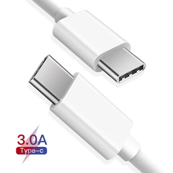 1m / 2m beyaz PD 60W USB C Tipi Kablo USB C Kablosu Hızlı Şarj şarj aleti kablosu Anahtarı Note10 S10 Artı Hızlı Şarj 4.0 Kablo
