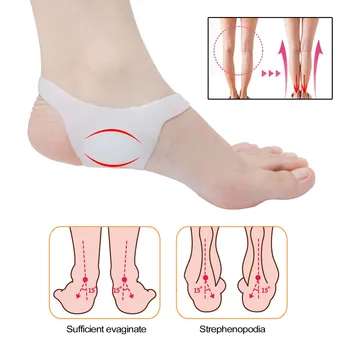 2 adet Sumifun O tipi Ayak Düzeltici Tabanlık Pedleri Kaymaz Ayakkabı Erkekler Ve Kadınlar İçin Silikon Ortopedik Tabanlık C1476