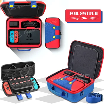 2 in 1 Büyük Kapasiteli EVA Taşıma Çantası saklama çantası Nintendo Anahtarı Konsolu için, Nintendoswitch Oyun Aksesuarları Deluxe Kabuk Kapak
