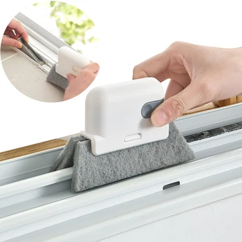 2-in-1 Pencere Oluk Temizleme Araçları Fırça Yuvası El Kapı Boşluğu Klavye Banyo Mutfak Zemin Boşluğu Ev Temizleyici Fırça