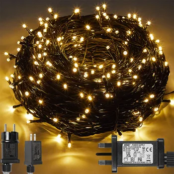 20 M 50 M 100 M zamanlayıcı hafıza fonksiyonu LED siyah tel peri dize ışıklar açık noel dekorasyon düğün odası tatil aydınlatma