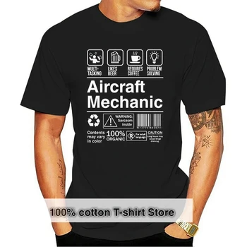 2018 Hip Hop T Shirt %100 % Pamuk Kısa Kollu T Gömlek Uçak Mekanik Ürün Etiketi Tee Gömlek