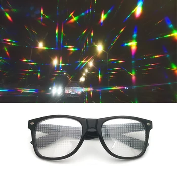2021 Phoenix Ultimate Kırınım Gözlükleri-3D Prizma Etkisi EDM Gökkuşağı Tarzı Rave Frieworks Yıldız Patlaması Gözlük Festivaller için