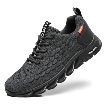 2021 Yeni Bıçak koşu ayakkabıları Erkekler için Trend Vahşi Nefes Hafif Örgü Koşu yürüyüş ayakkabısı Yüksek Kaliteli Erkek rahat ayakkabılar
