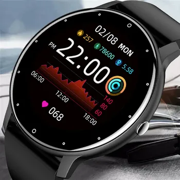 2022 IP67 akıllı saat Erkekler Tam Dokunmatik Ekran Spor Spor İzle Su Geçirmez Bluetooth Android ıos Smartwatch İçin Erkekler + kutu