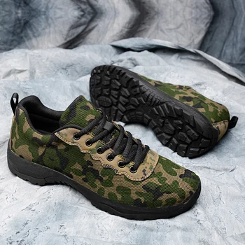 2022 Kamuflaj Açık erkek Eğlence Ayakkabı Hafif nefes Bahar Ayakkabı erkekler için Ordu Yeşil Moda Erkek rahat ayakkabılar