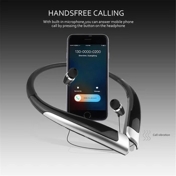 2022 Moda HBS-1100 Stereo Bluetooth Kulaklık Binoral El-ücretsiz Boyun Bandı Kulaklık Moda Mini Kablosuz Kulaklık Binoral