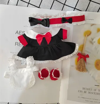 20cm Peluş oyuncak bebek giysileri Cadılar Bayramı Hizmetçi Seti 20CM Pamuklu bebek Aksesuarları