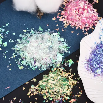 20g Düzensiz Şeker Renk Kağıt Artıkları Pullu Reçine Dolgu DIY Epoksi Kalıp Nail Art Dolum Dekorasyon El Yapımı Sanat El Sanatları