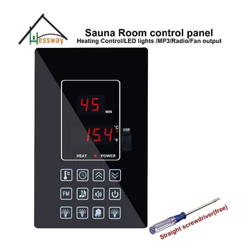220V110V 30A kuru buhar odası oksijen Bar Sauna odası sıcaklık kontrol cihazı kontrol sıcaklığı ve ışık