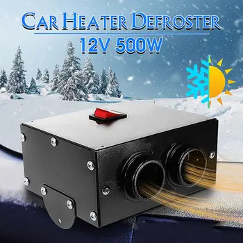24V / 12V oto kaloriferi Fan 500W havalı ısıtıcı Anında ısıtma park ısıtıcısı Cam Buğu Çözücü Buz Çözücü
