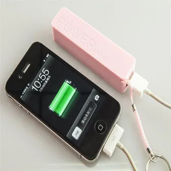 2600mAh 18650 USB taşınabilir şarj cihazı bataryası Şarj Durumda DIY Kutusu iPhone Akıllı Telefon İçin MP3 Elektronik Mobil Şarj