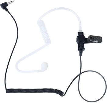 3.5 mm Sadece Dinleme Gözetim Kulaklık Kulaklık Gizli Akustik Tüp İki Yönlü telsiz hoparlör Mikrofon Jakları Tek Kulaklık