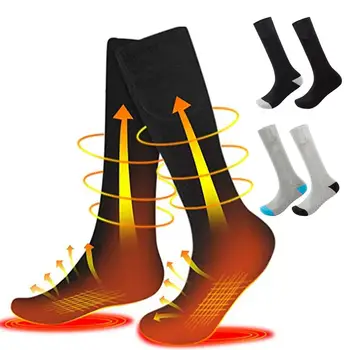 3.7 V Unisex Uzaktan Kumanda Elektrikli Isıtmalı Çorap Çizme Ayak İsıtıcı USB Şarj Edilebilir Pil Çorap Kış Açık Kamp Çorap