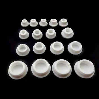 30mm-200mm Yuvarlak Beyaz silikon kauçuk Boşluk Uç Kapağı Delik Kapakları Boru Boru Ekler Fiş Kapağı Contası Gıda Sınıfı Mühür Stoper
