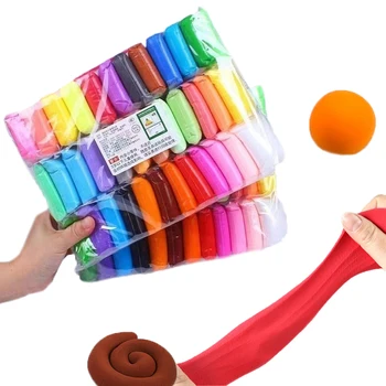 36 Renk / Set Hafif Kil Hamuru Modelleme Eğitici Hava Kuru Kil Oyuncak Yaratıcı DIY Yumuşak Handgum Playdough GiftsToy Çocuklar için