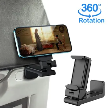 360° Rotasyon Uçak Uçuş telefon tutucu Klip araç tutucu Masası Tren Koltuk Cep telefonu Standı Desteği Katlanabilir Seyahat telefon tutucular